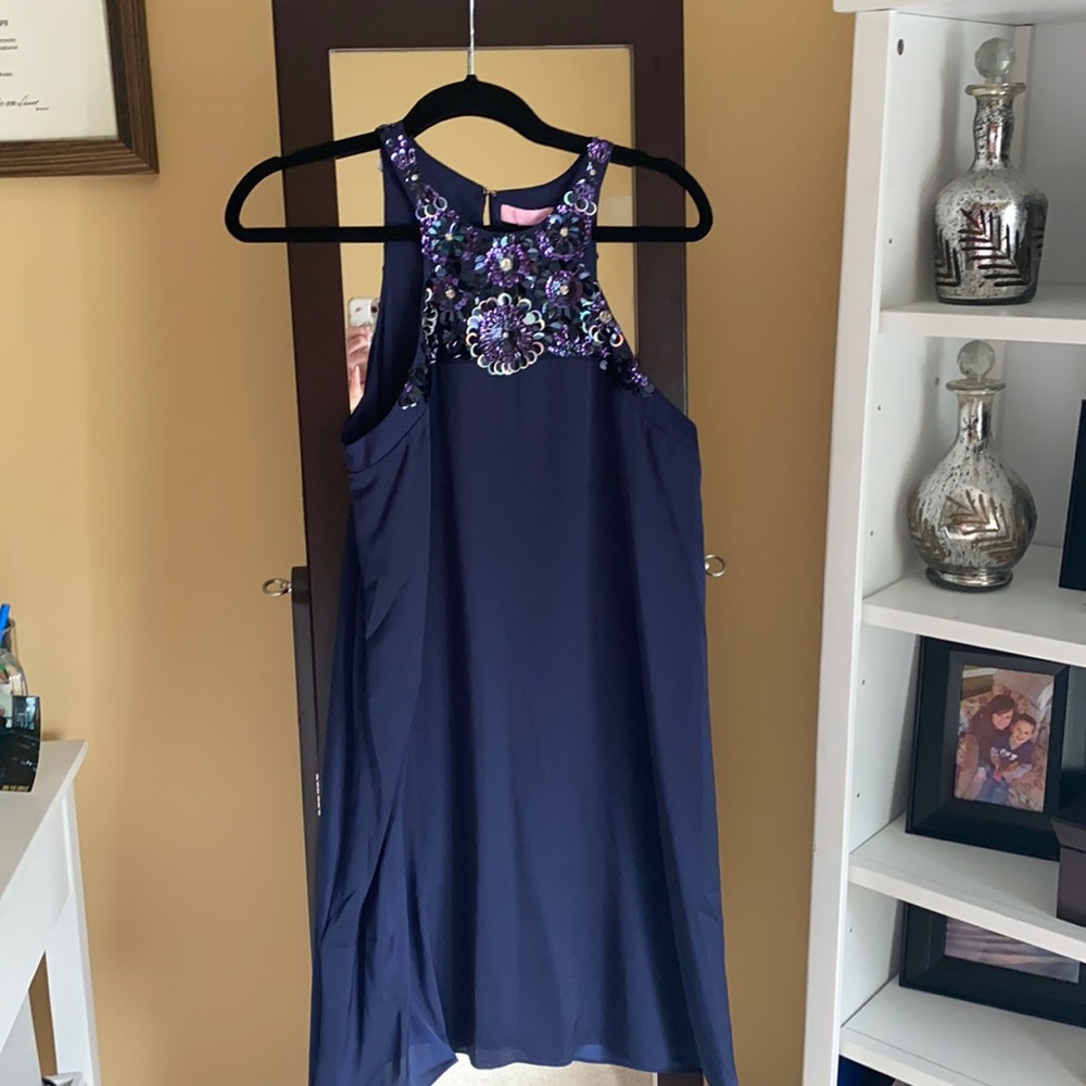 Blue Lilly Pulitzer dress with sequin